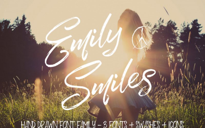 Emily Smiles Brush Font