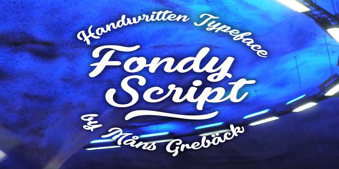 Fondy Script Font