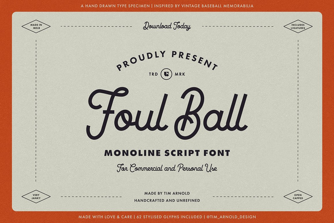 Foul Ball Font