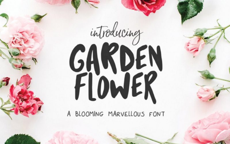 Garden Flower Script Font