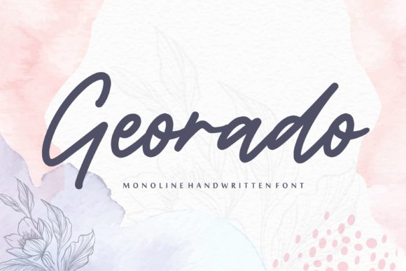 Georado Monoline Handwritten Font