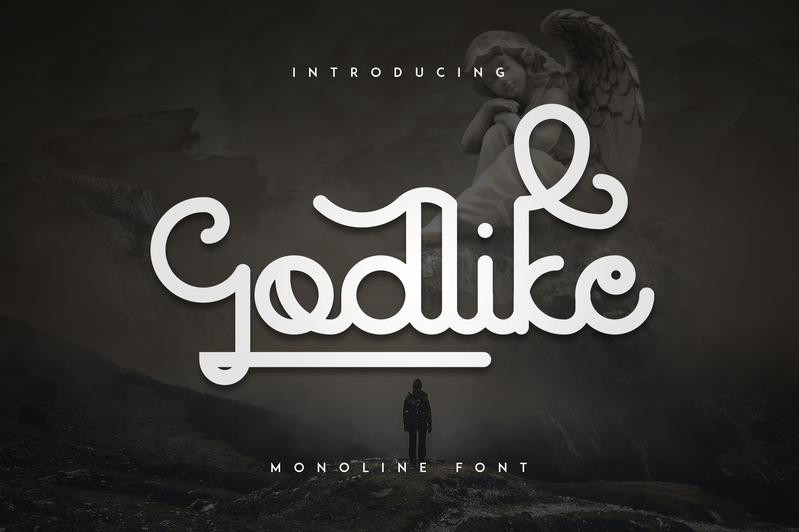 Godlike Monoline Font