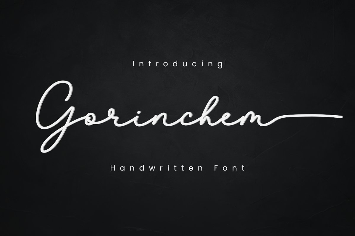 Gorinchem Handwritten Signature Font
