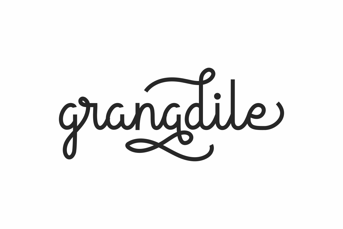 Granadile Handwriting Monoline Script Font