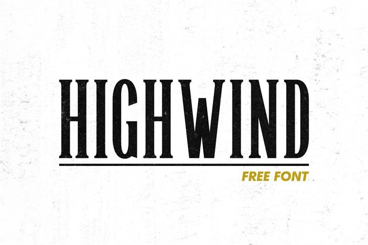 Highwind Typeface
