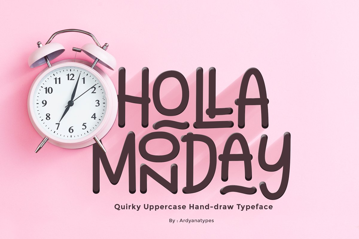 Holla Monday Display Font
