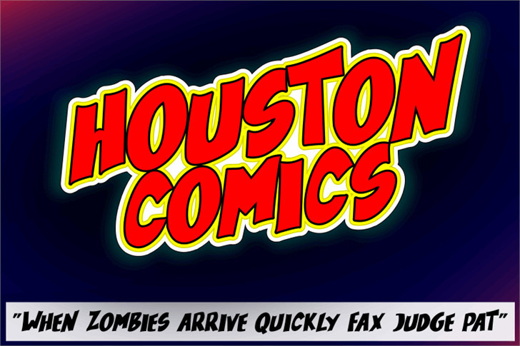 Houston Comics Font