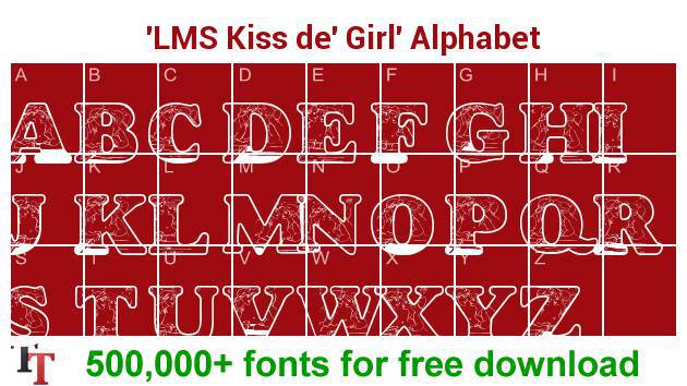LMS Kiss de’ Girl font