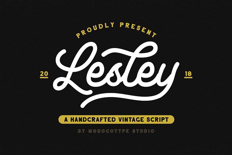 Lesley Monoline Script Font