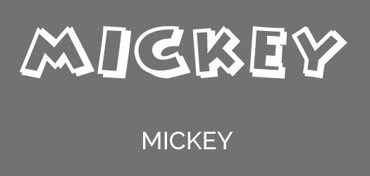 Mickey Ears font