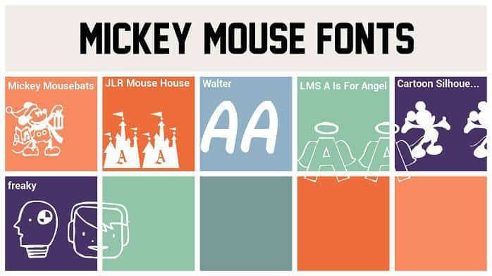 Mickey Mousebats font