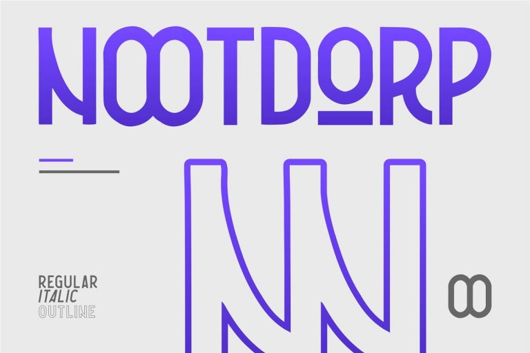 Nootdorp Typeface