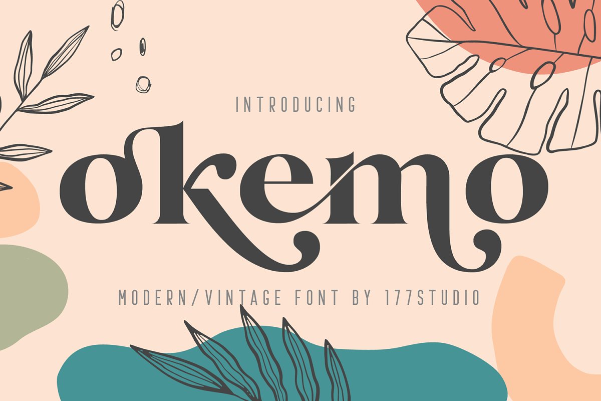 Okemo Modern Bold Serif Font