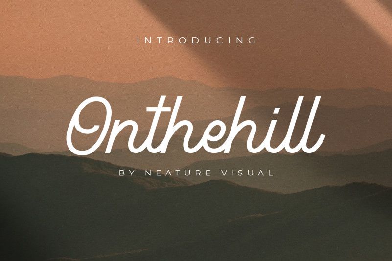 Onthehill Monoline Script Font