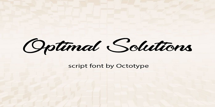 Optimal Solutions Font