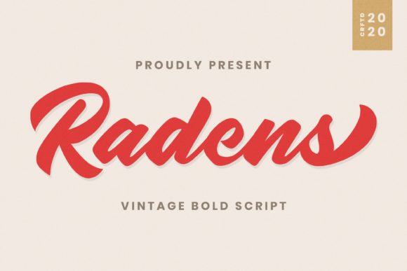 Radens Bold Script Font