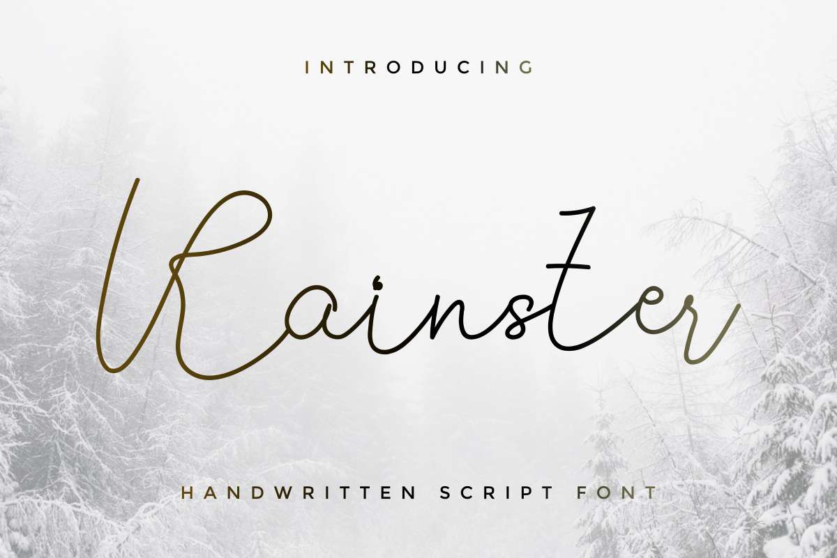 Rainster Handwriting Font