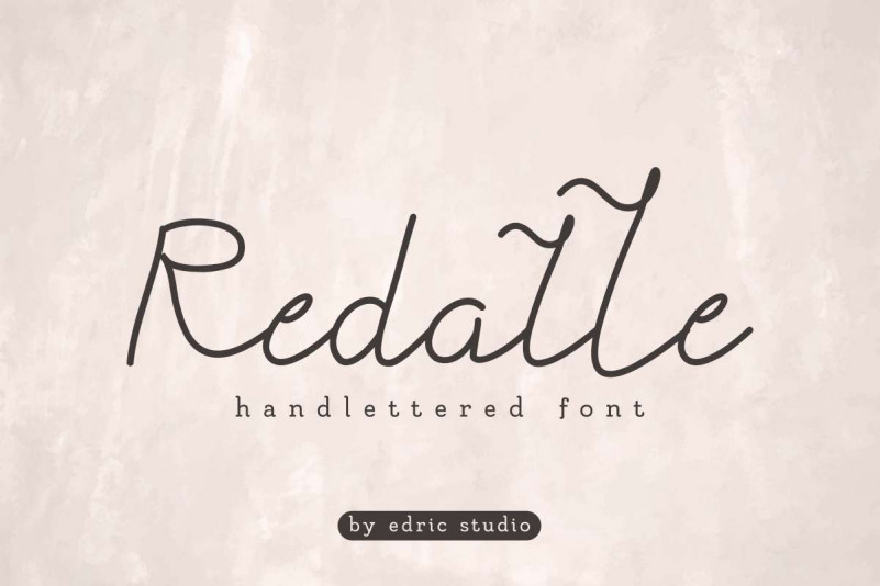 Redalle Monoline Handwritten Font