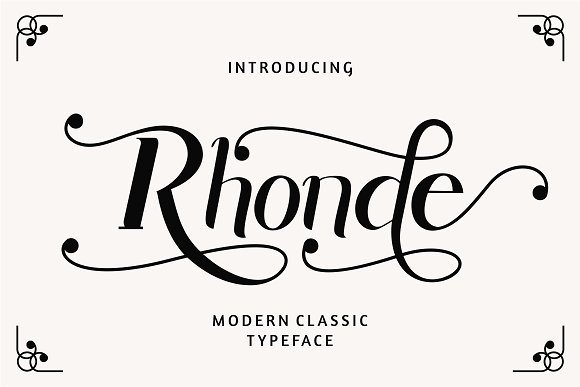 Rhonde Modern Typeface
