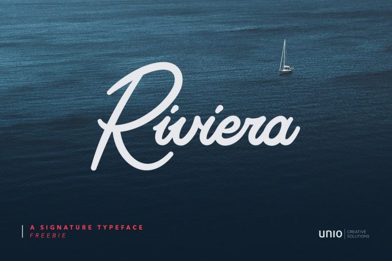 Riviera Signature Font