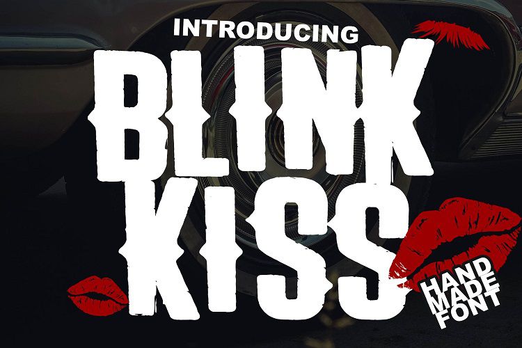 The Blink Kiss Logotype Font