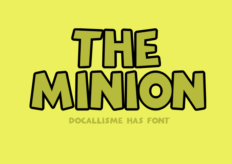 The Minion Font Family