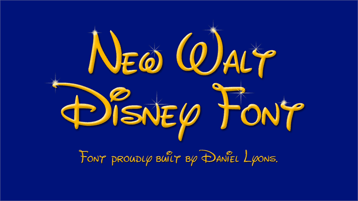 New Waltograph font