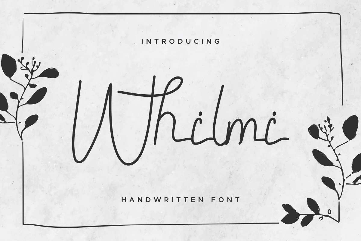Whilmi Signature Font