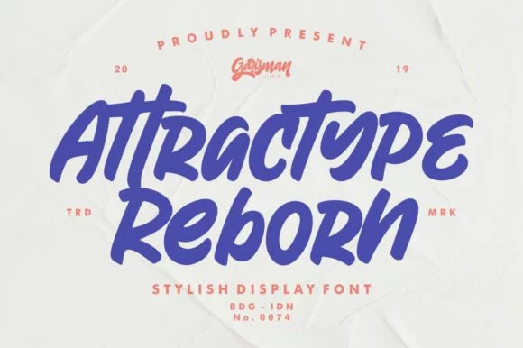 Attractype Reborn Script Font