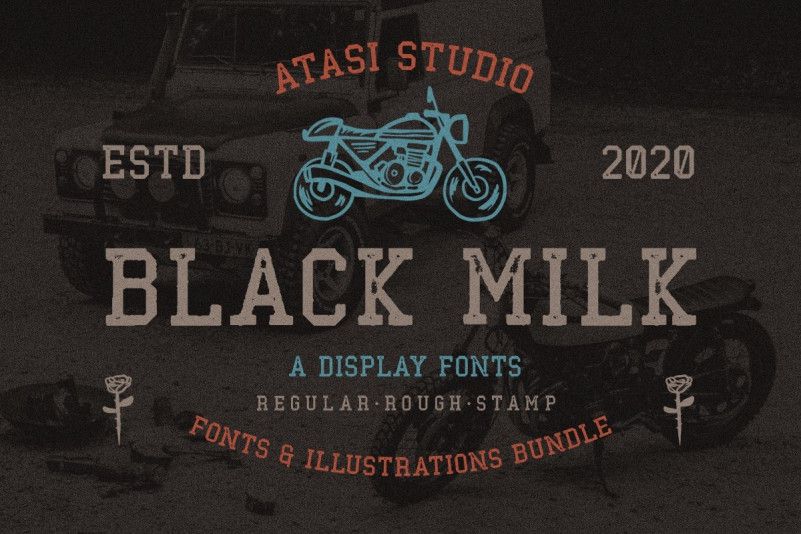 Black Milk Display Font