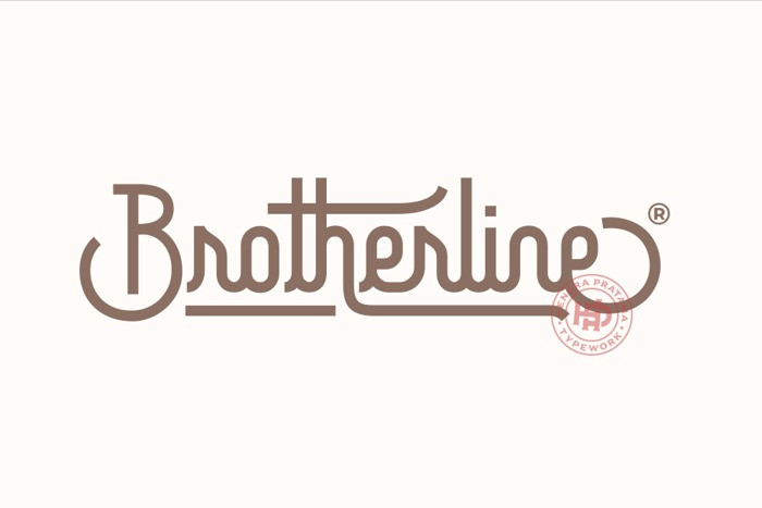 Brotherline Monoline Font