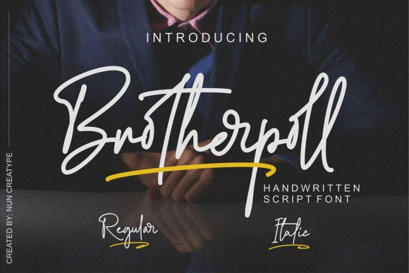 Brotherpoll Handwritten Font