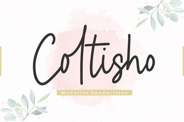 Coltisho Monoline Handwritten Font