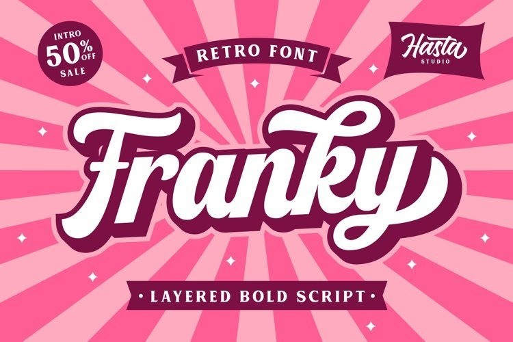 Franky Retro Script Font