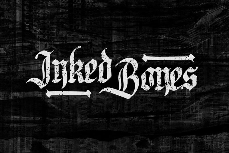 Inked Bones Blackletter Font
