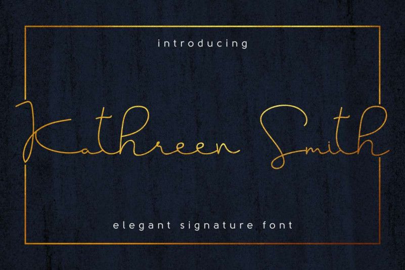 Kathreen Smith Signature Font
