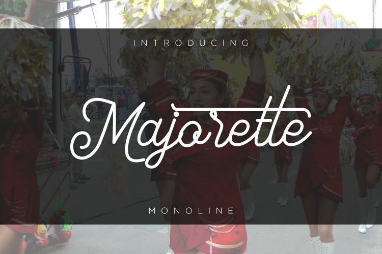Majorette Monoline Font