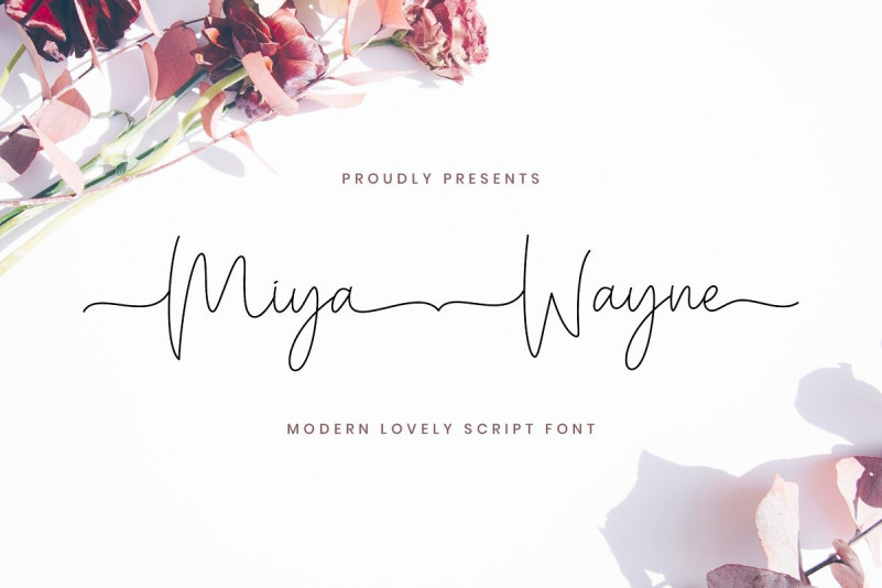 Miya Wayne Lovely Script Font