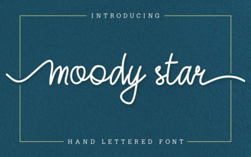 Moody Star Handwritten Font