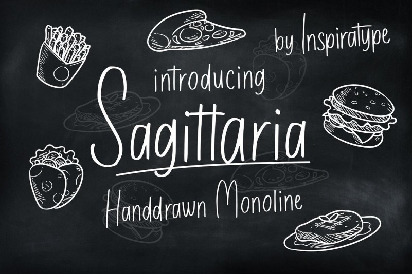 Sagittaria Handrawn Monoline Font