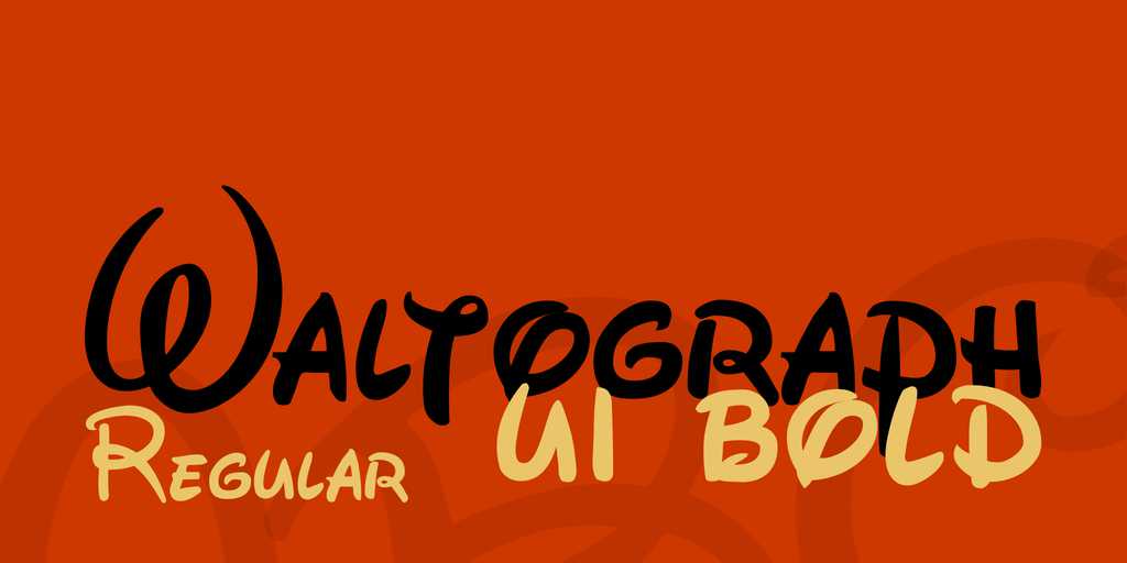 Waltograph Font