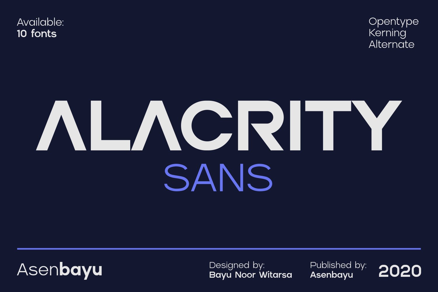 Alacrity Sans Font Family