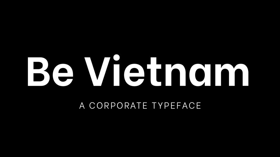 Be Vietnam Pro Font Family
