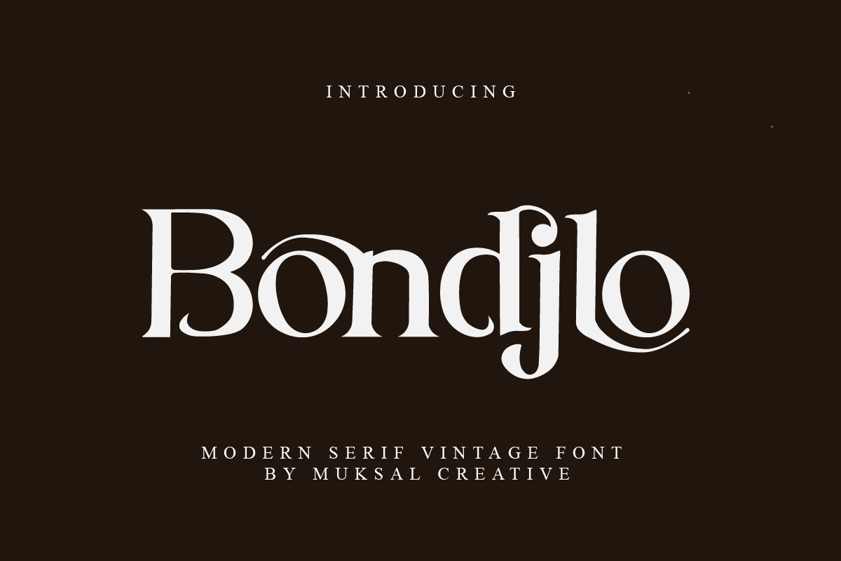 Bondjlo Font