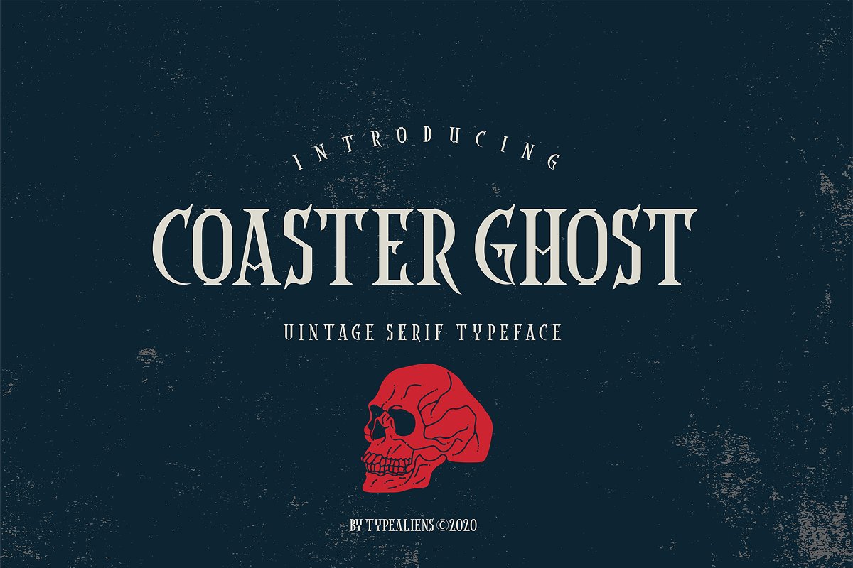Coaster Ghost Vintage Serif Font