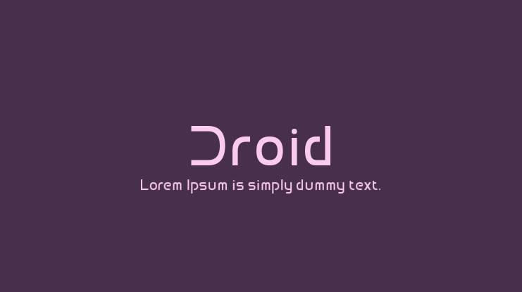 Droid Logo Android Free Font