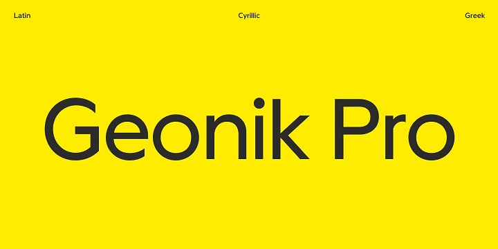 Geonik Pro Font
