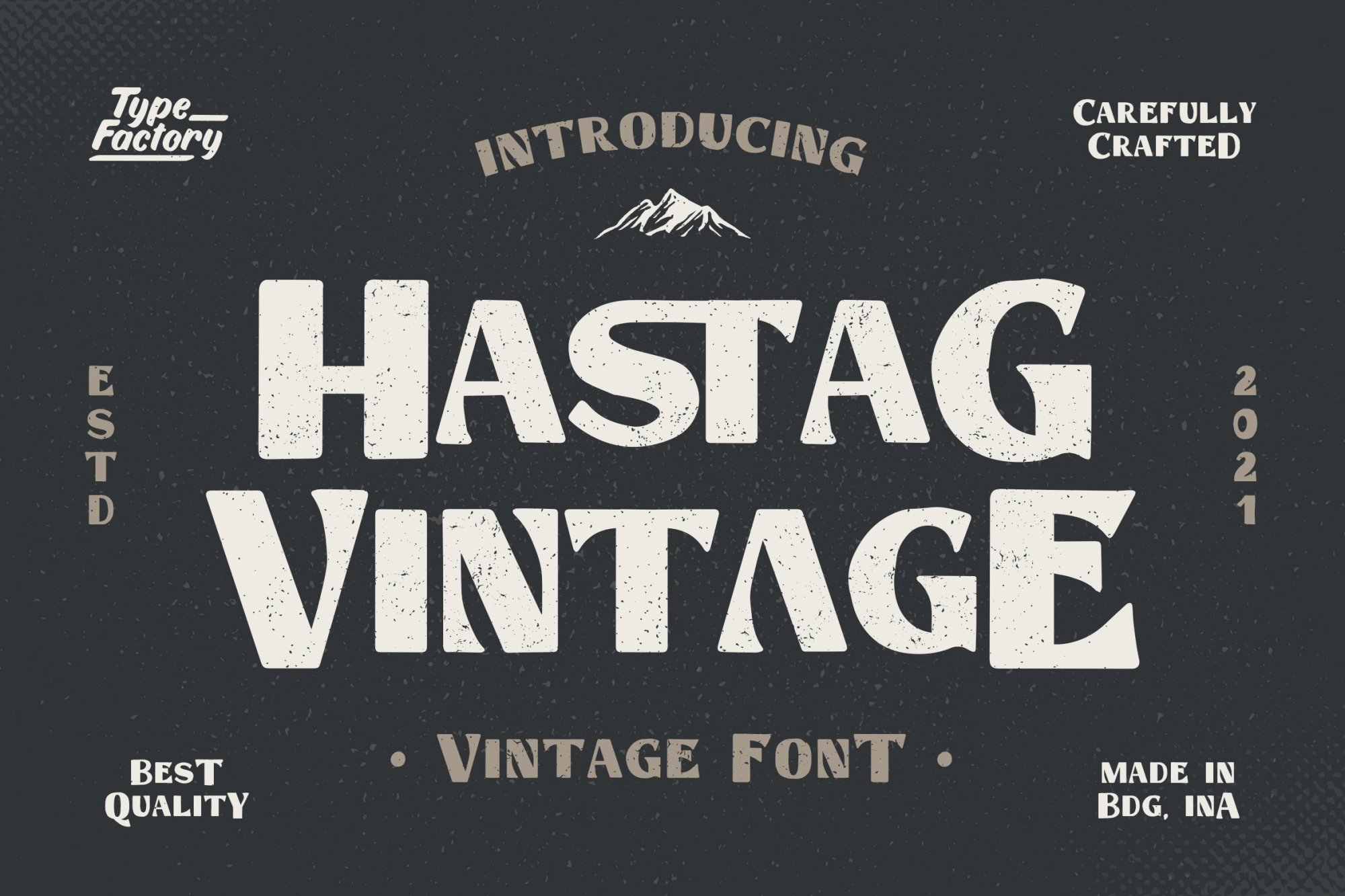 Hastag Vintage Font