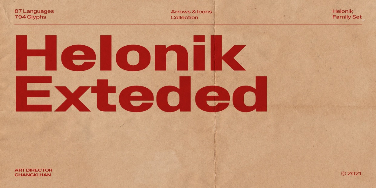Helonik Extended Font