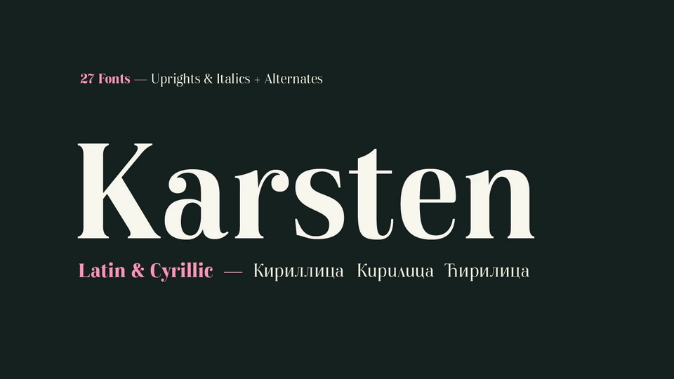Karsten Font Family